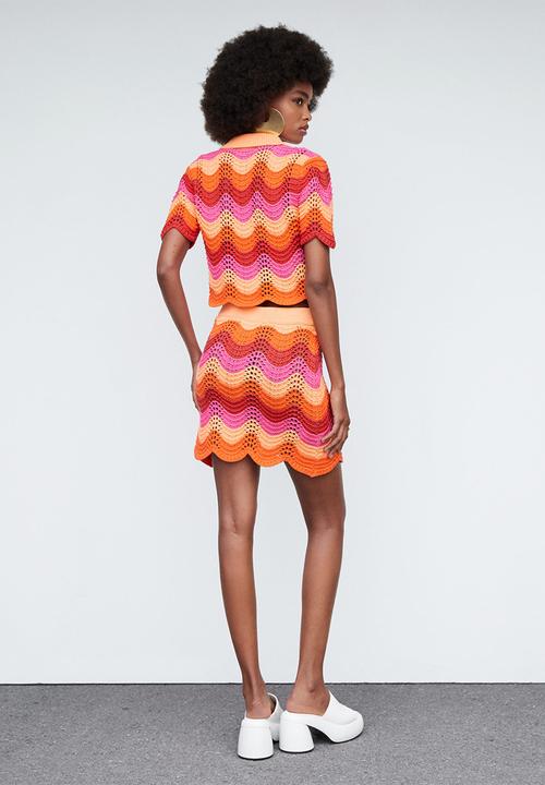 MANGO - Skirt babia - orange