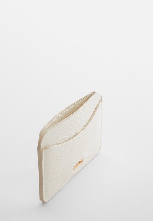 MANGO - Card holder gert - white