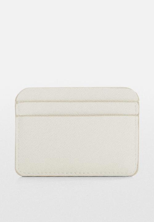 MANGO - Card holder gert - white