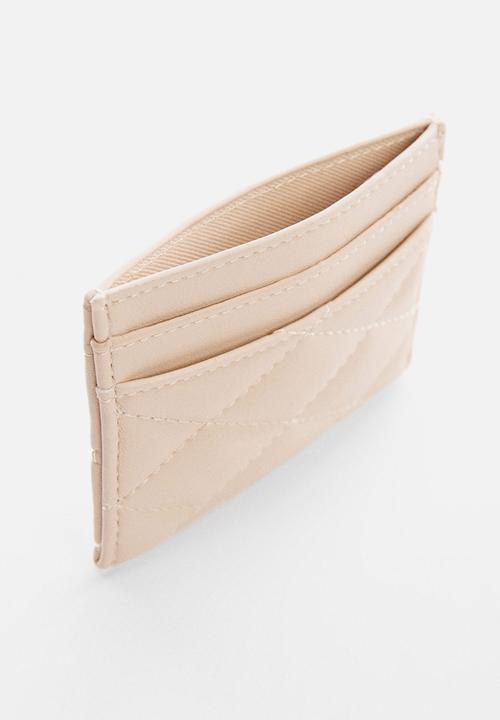 MANGO - Card holder rain - off white