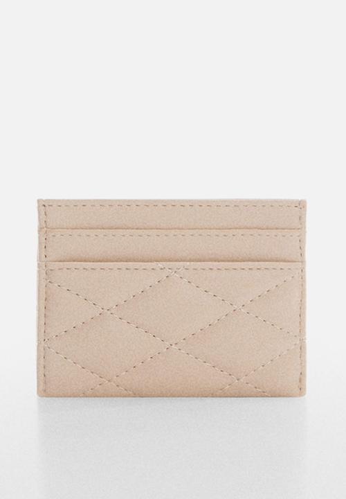 MANGO - Card holder rain - off white