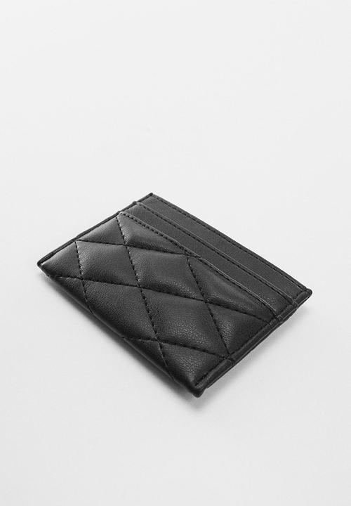 MANGO - Card holder rain - black