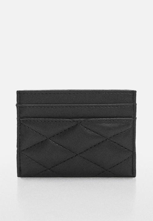 MANGO - Card holder rain - black