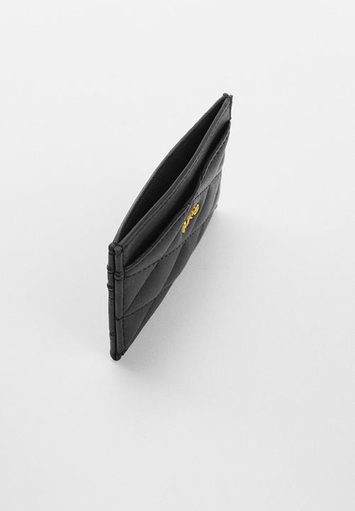 MANGO - Card holder rain - black