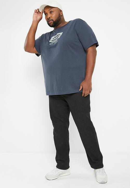 JEEP - Plus grille icon print tee - navy