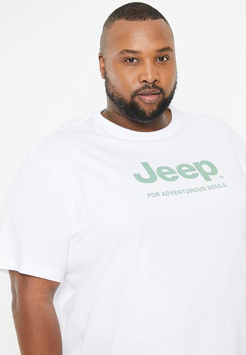 JEEP - Plus jeep logo print tee - white