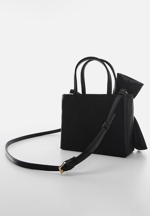 MANGO - Bag bow - black