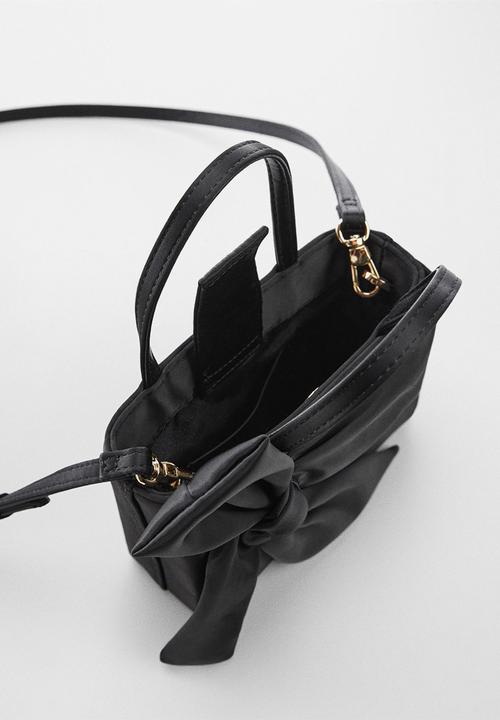 MANGO - Bag bow - black