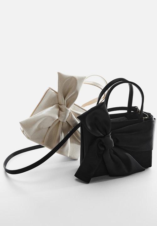 MANGO - Bag bow - black