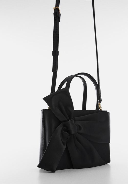 MANGO - Bag bow - black