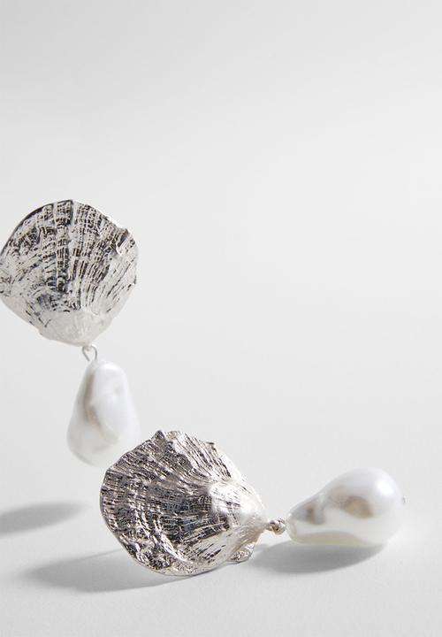 MANGO - Earrings fergie - silver