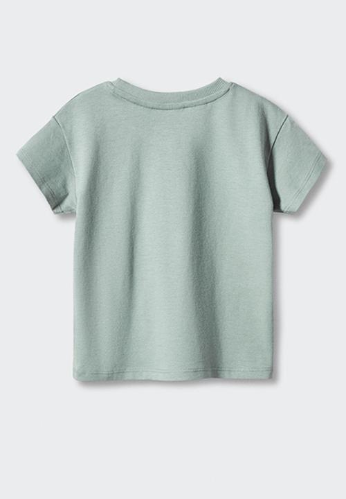 MANGO - T-shirt saurus - turquoise