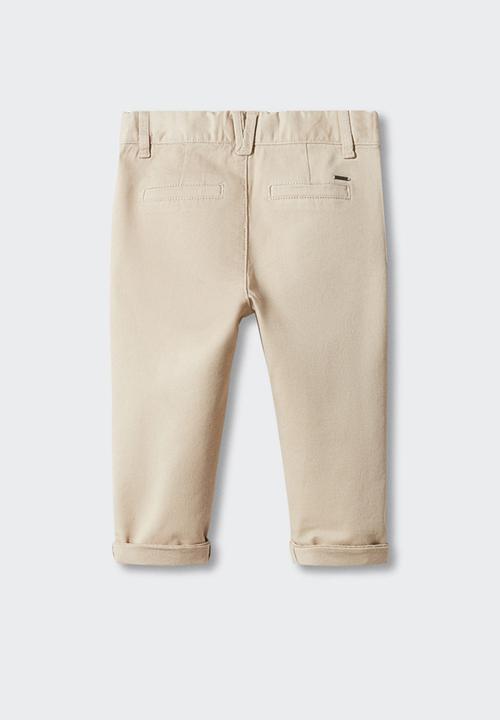 MANGO - Trousers chinos - beige