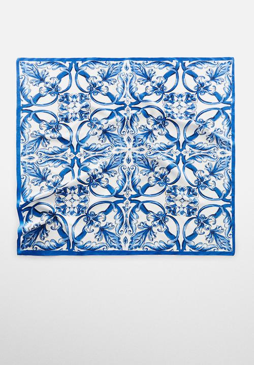 MANGO - Neck scarf azzurro - medium blue