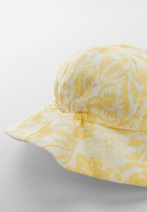 MANGO - Hat wakih - pastel yellow