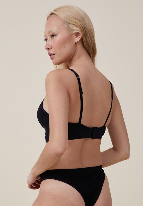 Cotton On - The body seamless wirefree bra - black