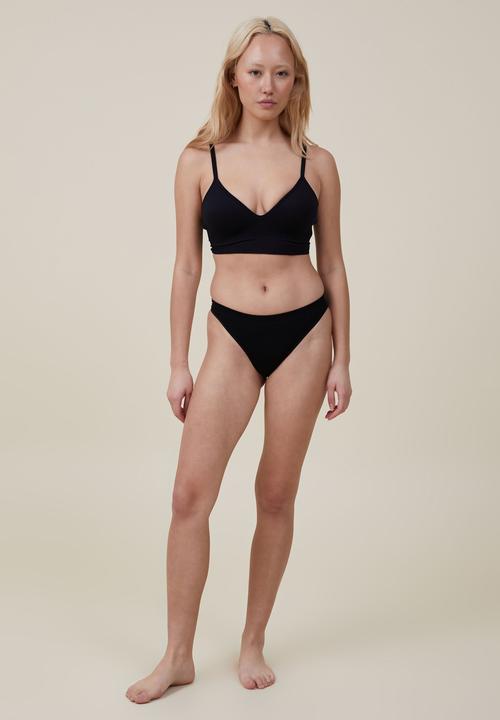 Cotton On - The body seamless wirefree bra - black