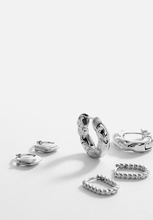 MANGO - Earrings mar - silver