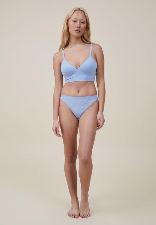 Cotton On - The body seamless wirefree bra - clear sky