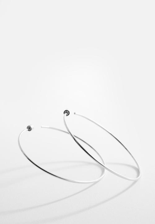 MANGO - Earrings maxi - silver