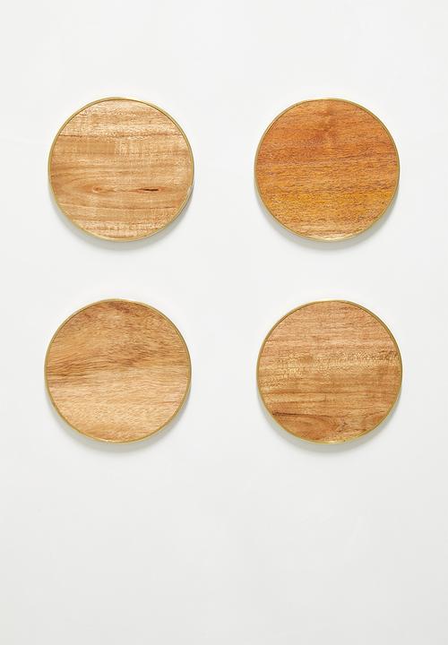 Sixth Floor - Aroha coasters set of 4 - natural