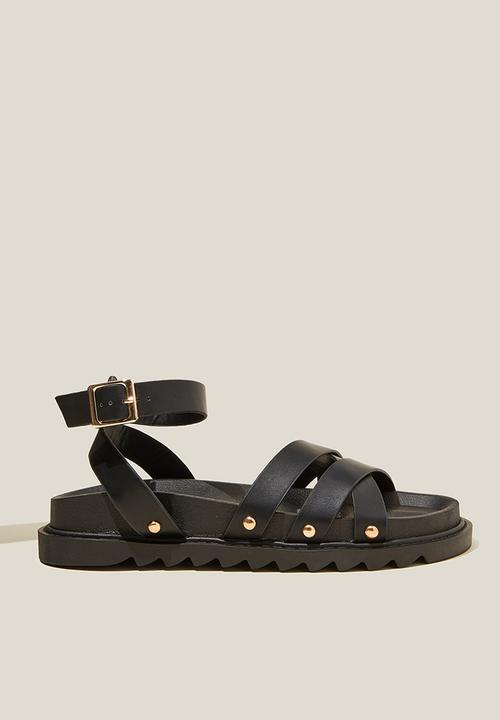Cotton On - Pipa roman sandal - black
