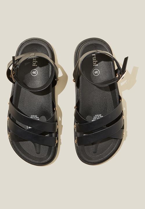 Cotton On - Pipa roman sandal - black