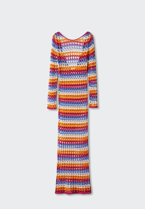 MANGO - Dress dalias - light pastel orange