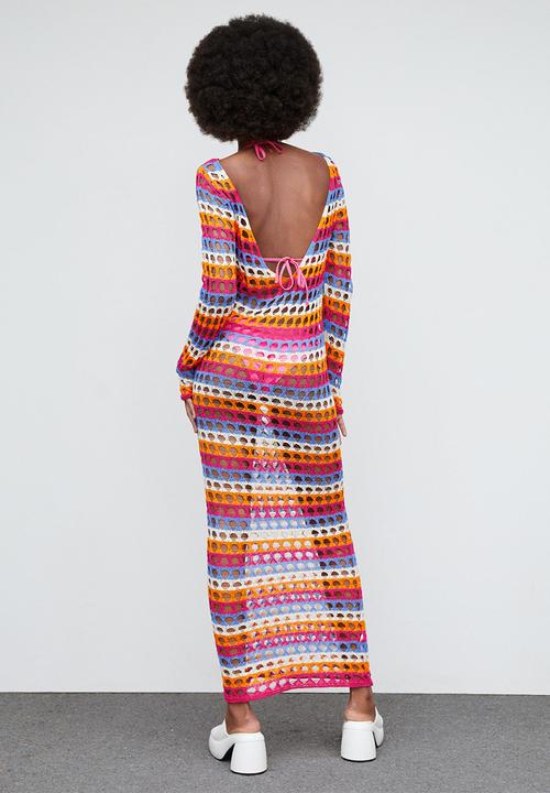 MANGO - Dress dalias - light pastel orange