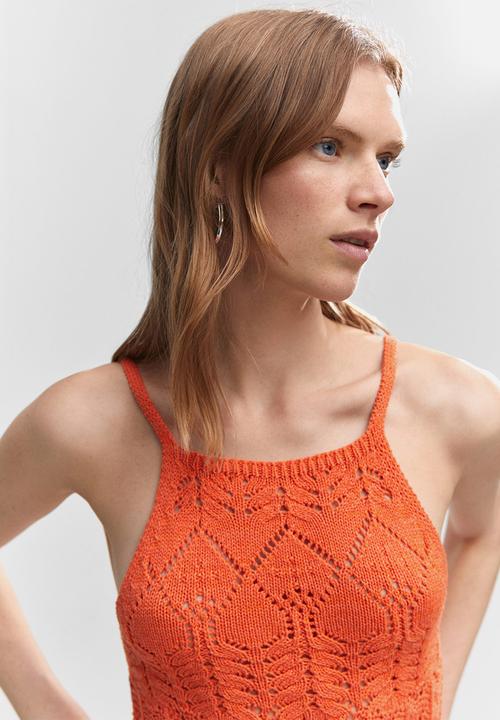 MANGO - Dress mango - light pastel orange