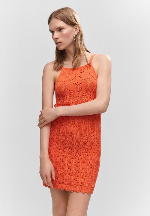 MANGO - Dress mango - light pastel orange