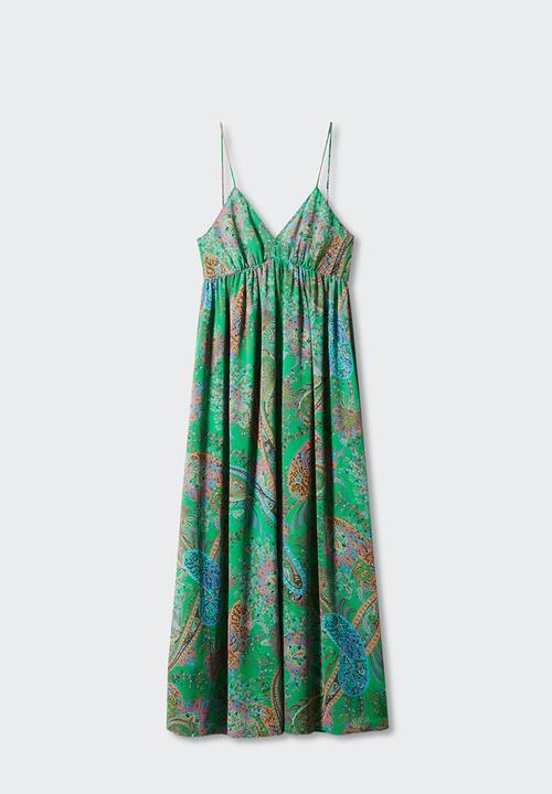 MANGO - Dress rosalie - green
