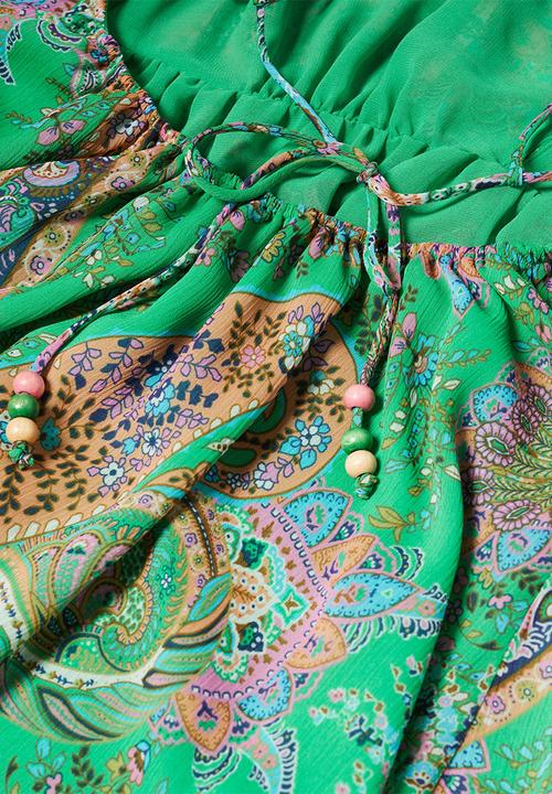 MANGO - Dress rosalie - green