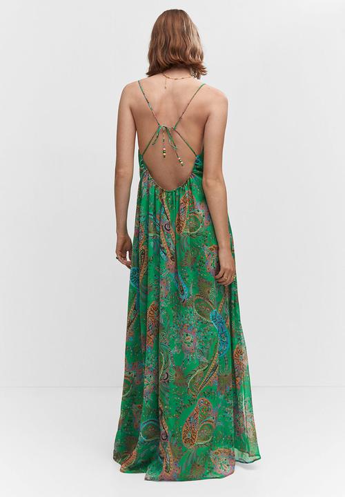 MANGO - Dress rosalie - green