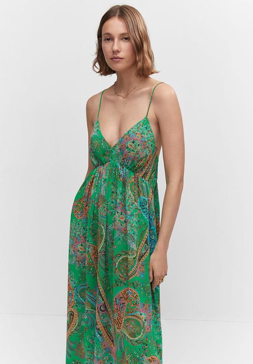 MANGO - Dress rosalie - green