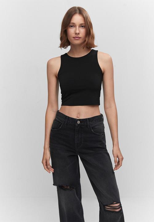 MANGO - Jeans kathy - open grey