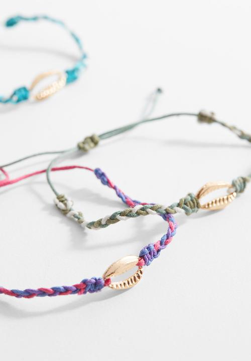 MANGO - Bracelet concha - blue