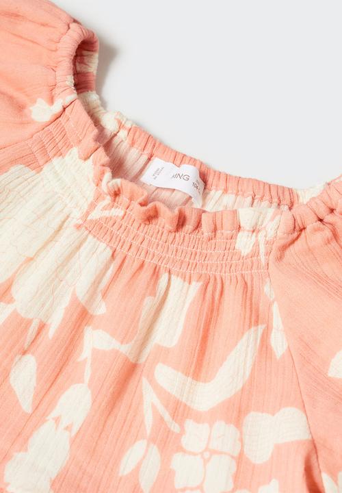 MANGO - Dress sarab - pastel orange