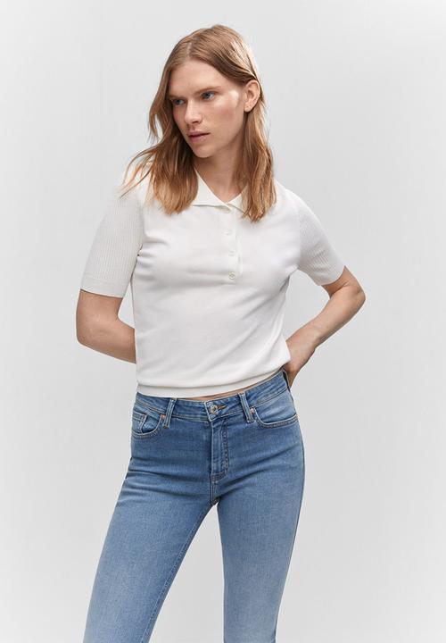 MANGO - Jeans isa - open blue