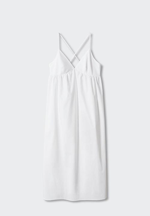 MANGO - Dress bretzel-h - white