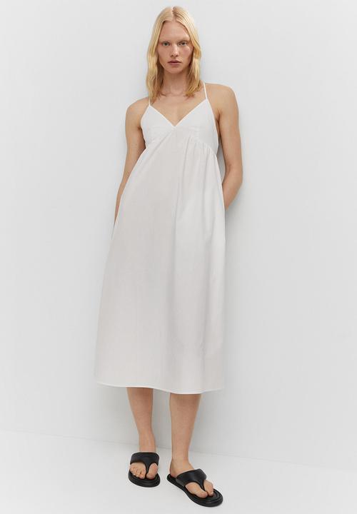 MANGO - Dress bretzel-h - white