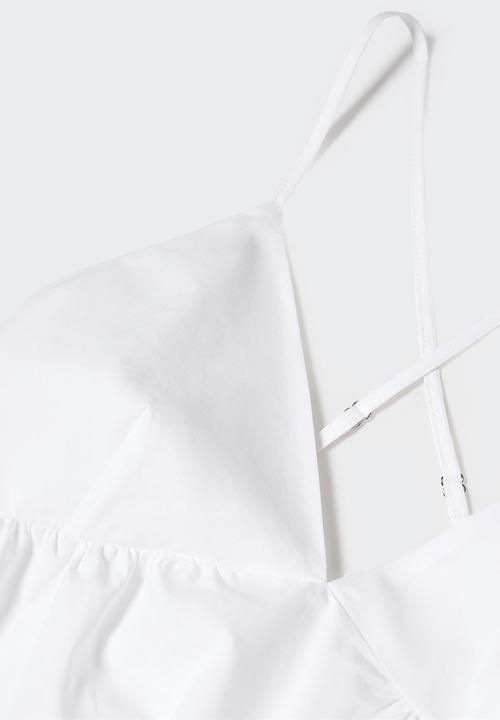 MANGO - Dress bretzel-h - white