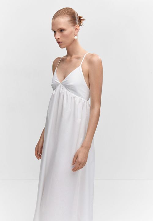 MANGO - Dress bretzel-h - white