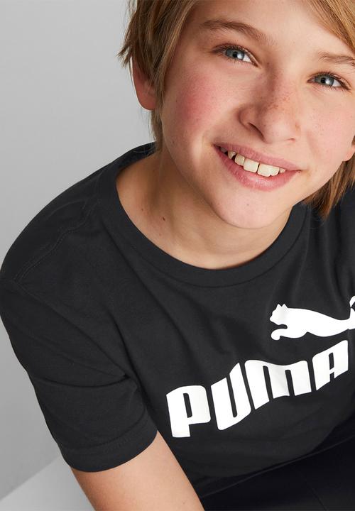 PUMA - Ess logo tee b - puma black