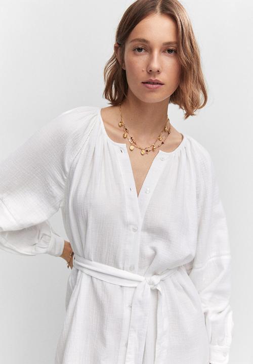 MANGO - Dress ibiza - white