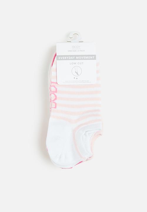 Cotton On - Body 5Pk Low Cut Sock - Candy Pink/ Blushing Bride