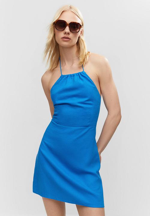 MANGO - Dress pino - mid blue