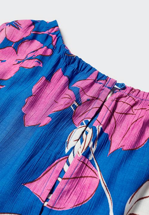 MANGO - Dress nuti - mid blue