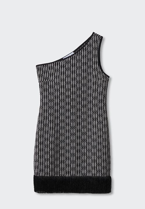 MANGO - Dress rusti - black
