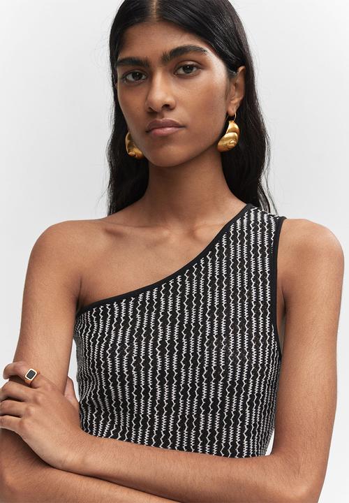MANGO - Dress rusti - black